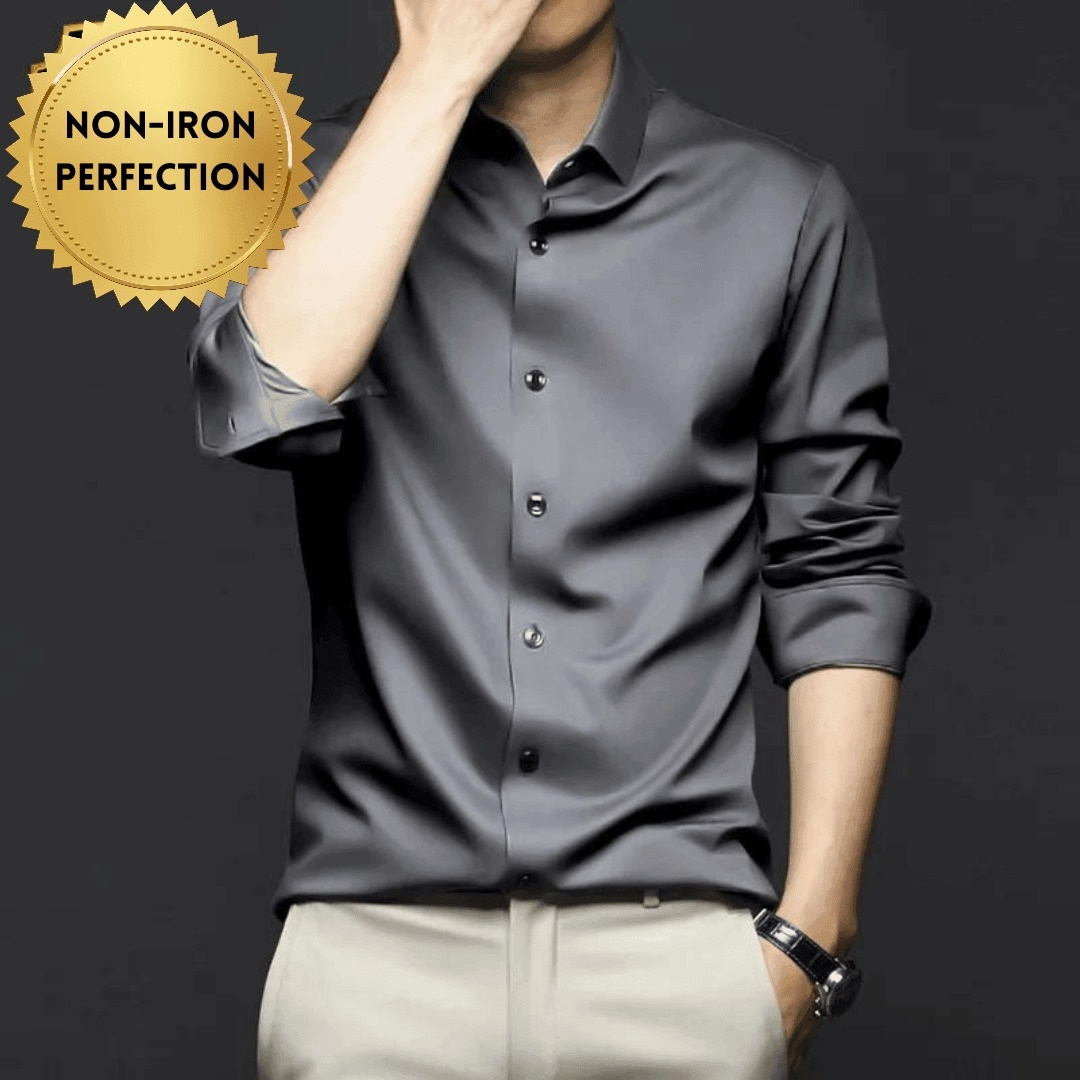 Non-Iron Perfection Men's Luxe Solid Color Shirt - Bruno Bold Shop