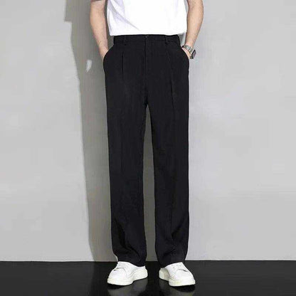 UrbanFlow Loose Fit Silk Pants for Men - Bruno Bold Shop