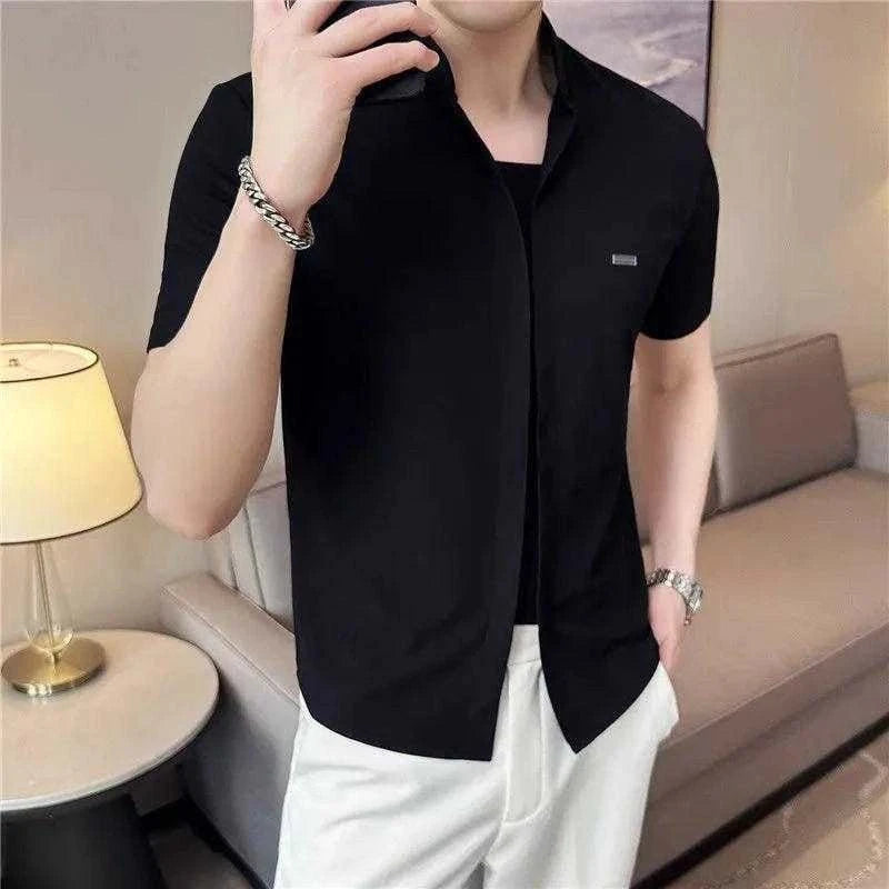 V-High Quality Slim Shirt - Bruno Bold Shop