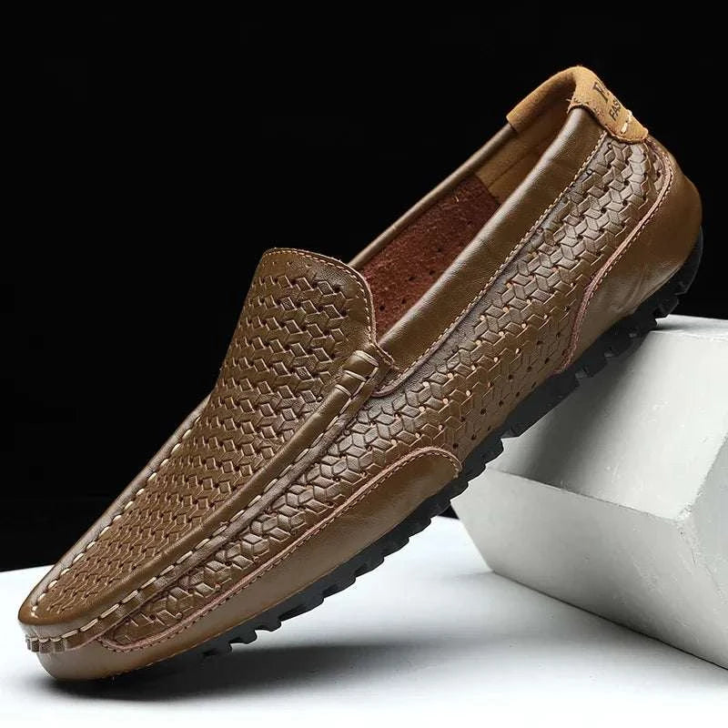 WorldView Breathable Genuine Leather Loafers - Bruno Bold Shop