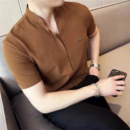 V-High Quality Slim Shirt - Bruno Bold Shop