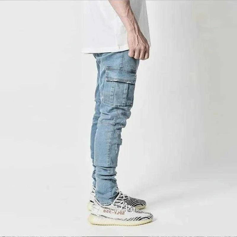 UrbanDenim Multi-Pocket Trousers: Jeans Men Pants - Bruno Bold Shop