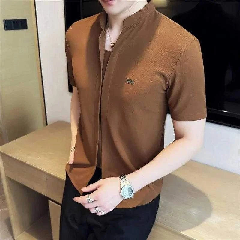 V-High Quality Slim Shirt - Bruno Bold Shop