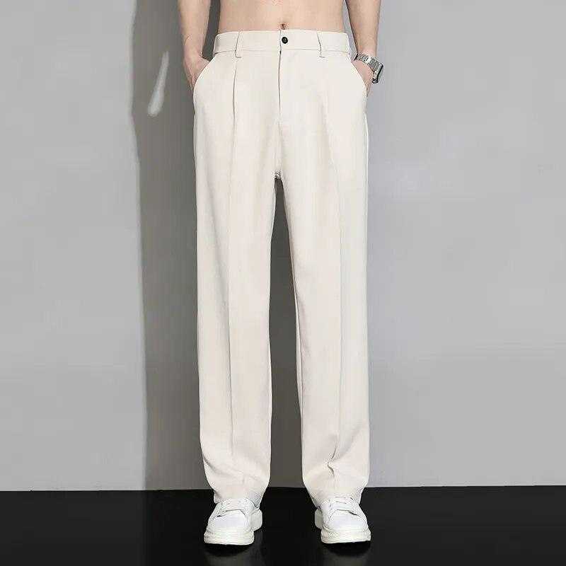 UrbanFlow Loose Fit Silk Pants for Men - Bruno Bold Shop