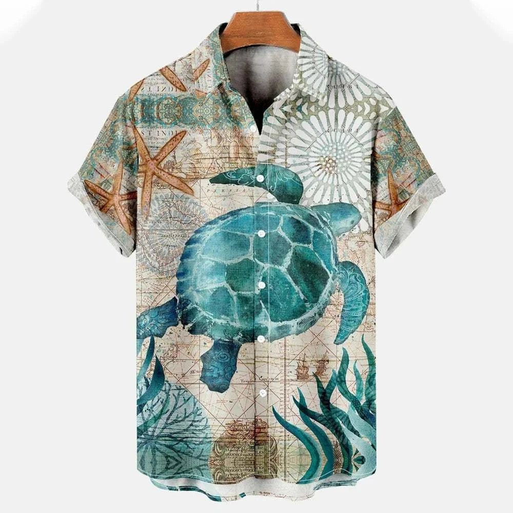 GreenTurtle Beach Print Shirt - Bruno Bold Shop
