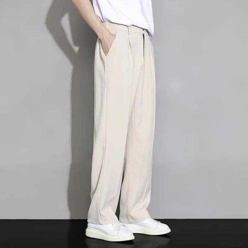 UrbanFlow Loose Fit Silk Pants for Men - Bruno Bold Shop